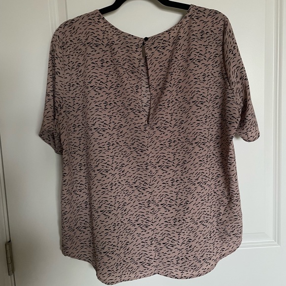 Mauve/Pink & Black Printed Top (Size L) - Picture 5 of 5